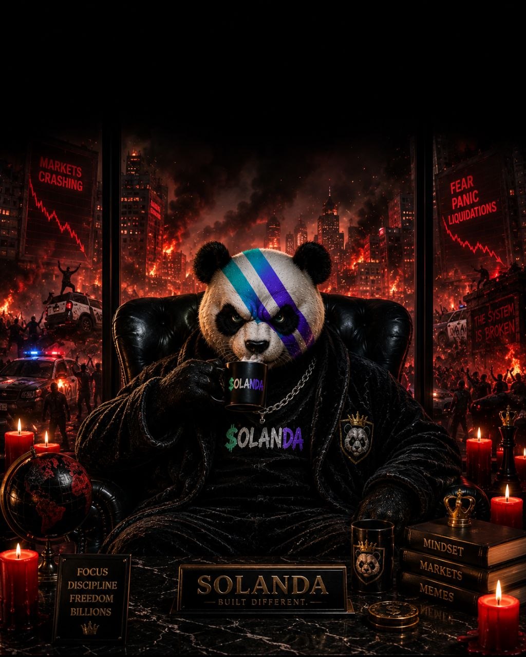 Solanda staying calm in the meme jungle