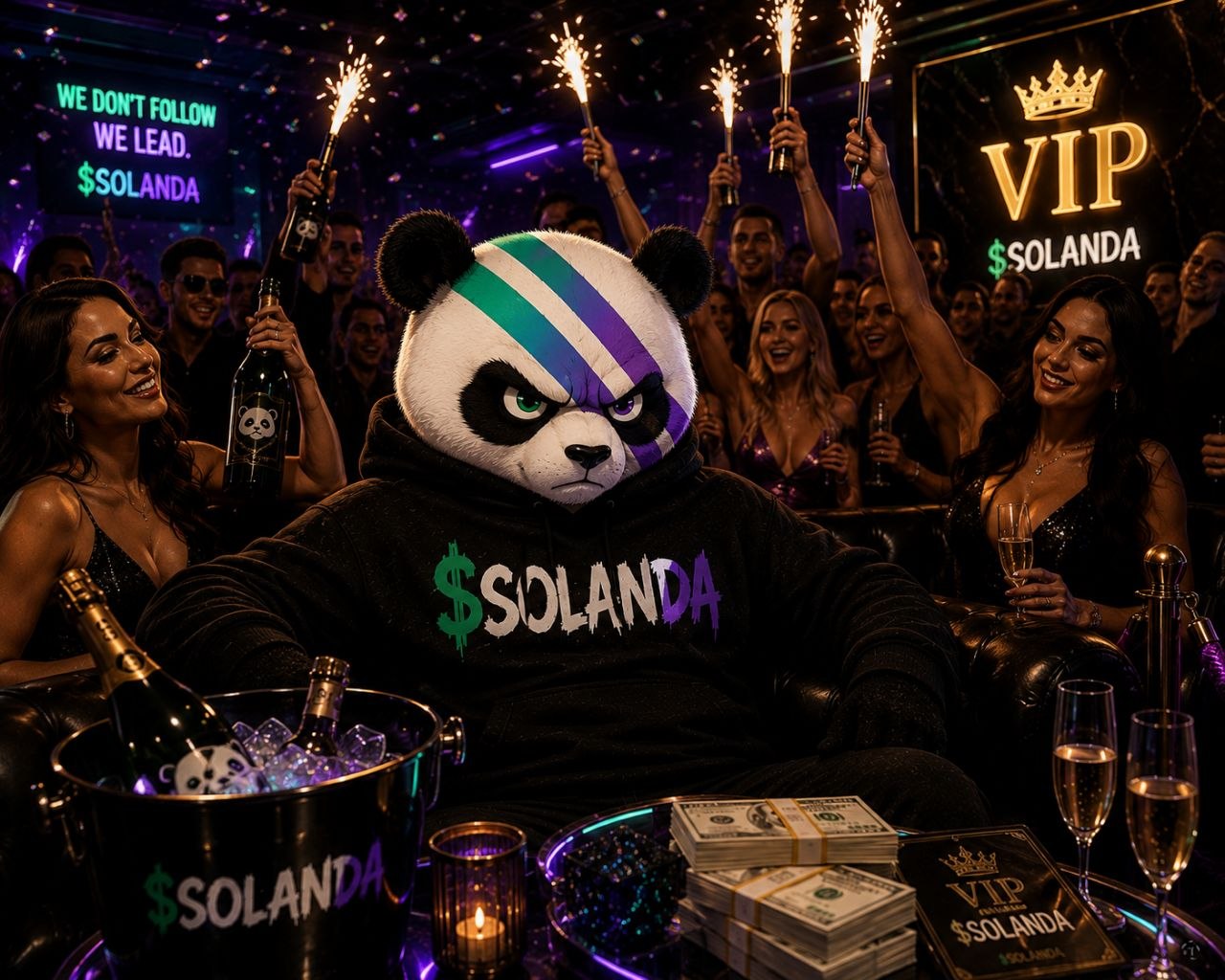 Solanda at the panda party