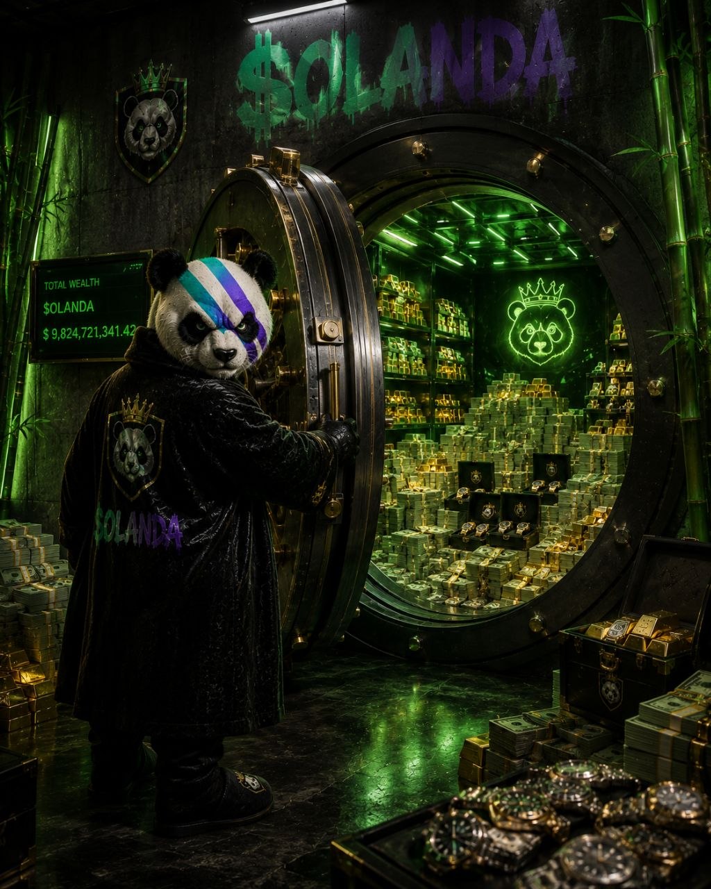 Solanda opening the bamboo vault